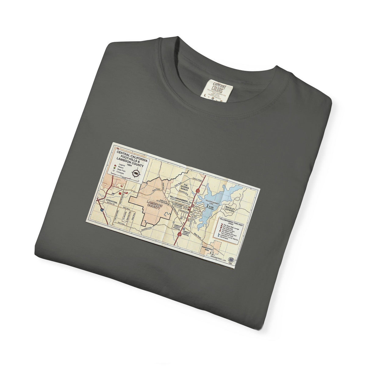"Yellowhammer" - Lambdon County Map Tee