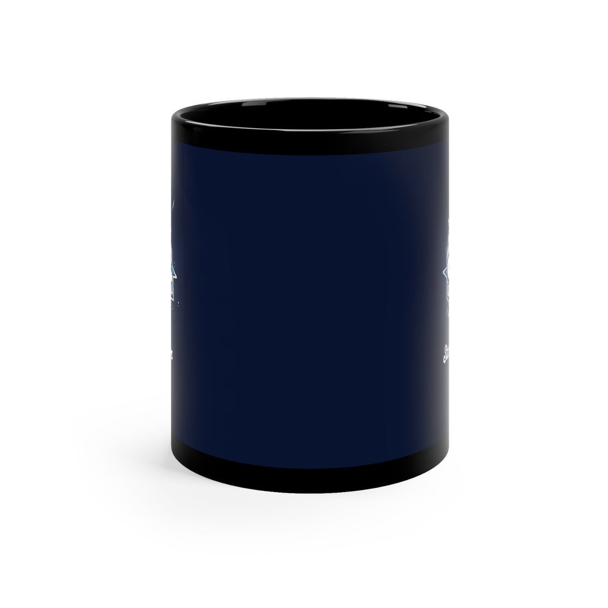 "The Storm starring Cal Storm" Blue Coffee Mug, 11oz