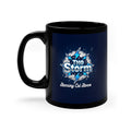 "The Storm starring Cal Storm" Blue Coffee Mug, 11oz