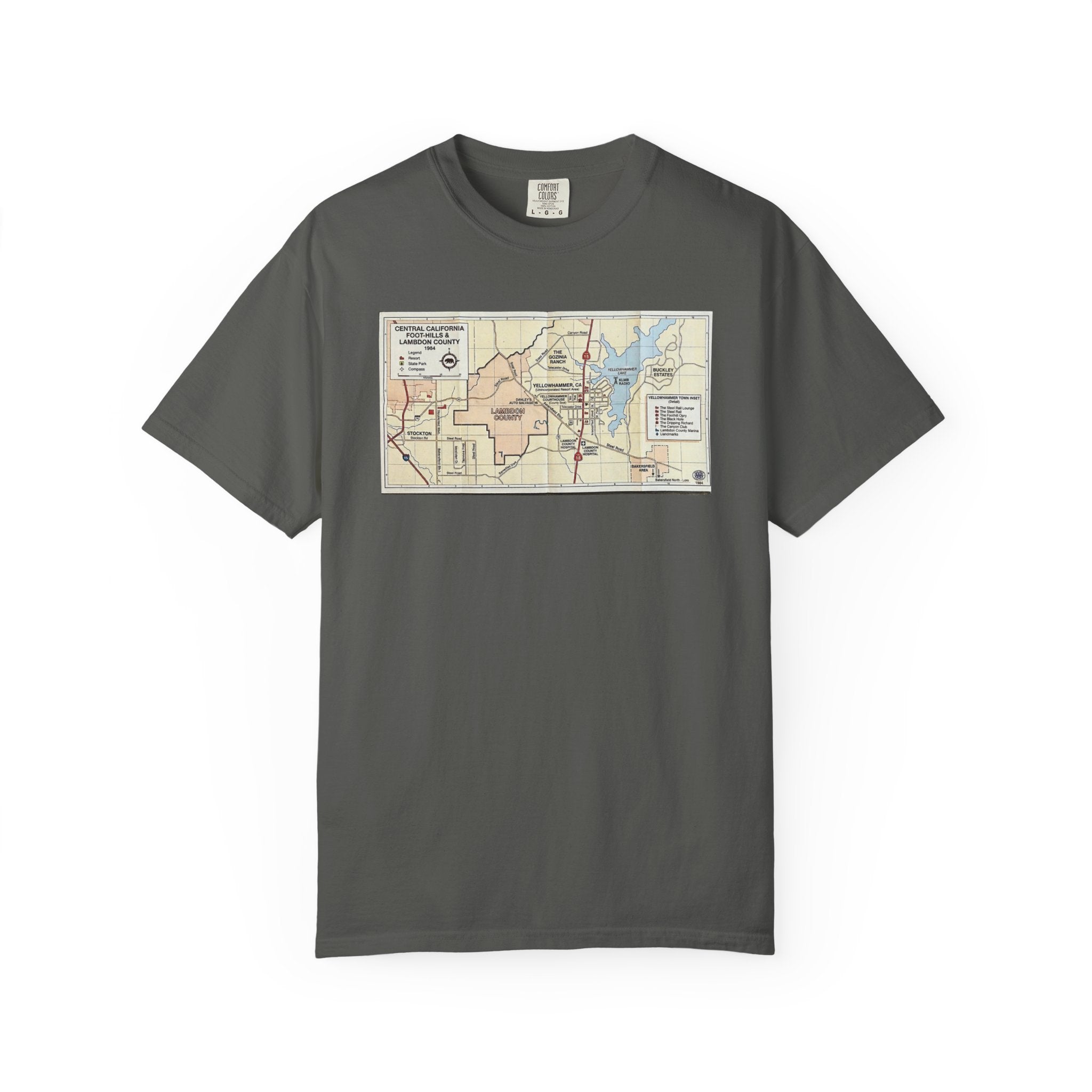 "Yellowhammer" - Lambdon County Map Tee