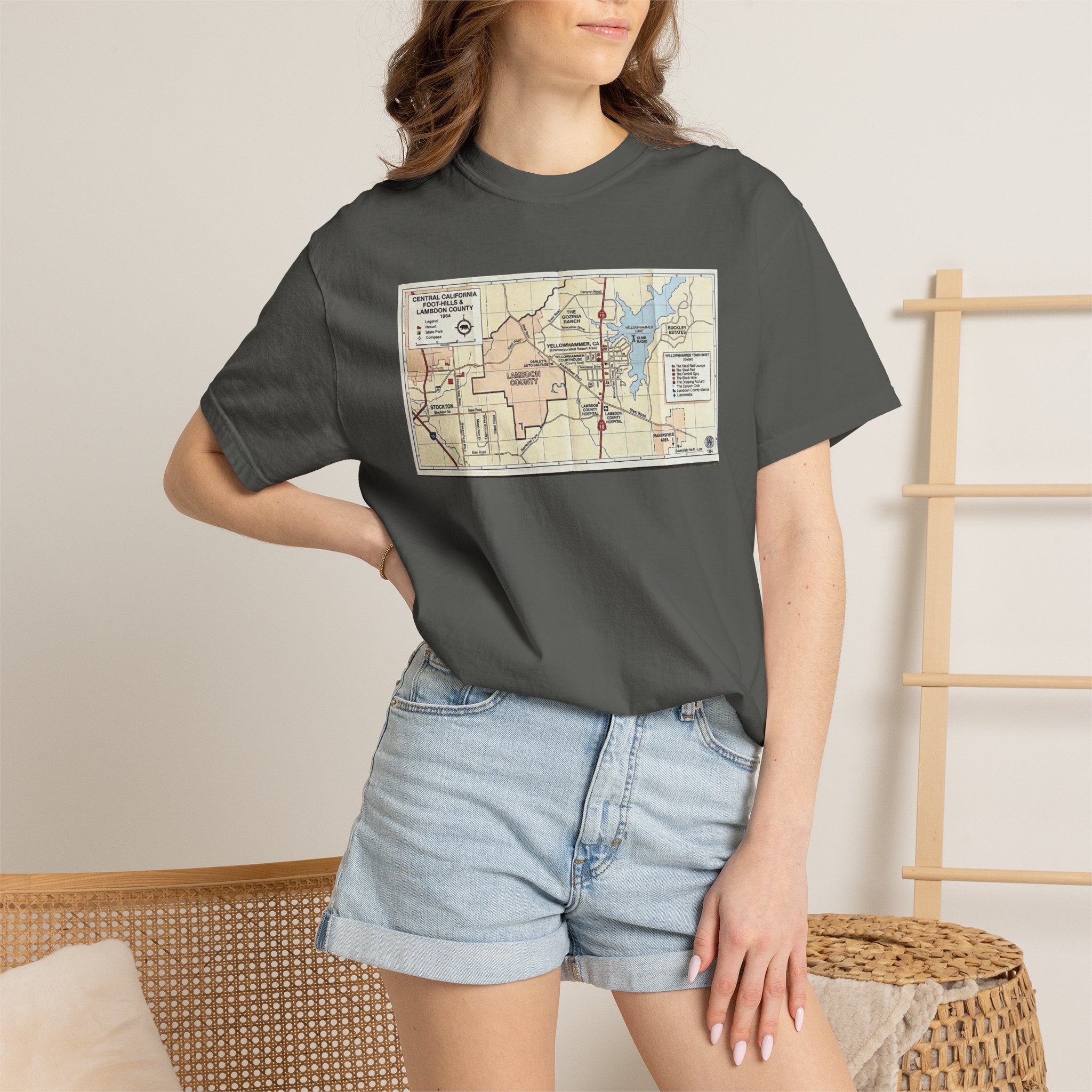 "Yellowhammer" - Lambdon County Map Tee