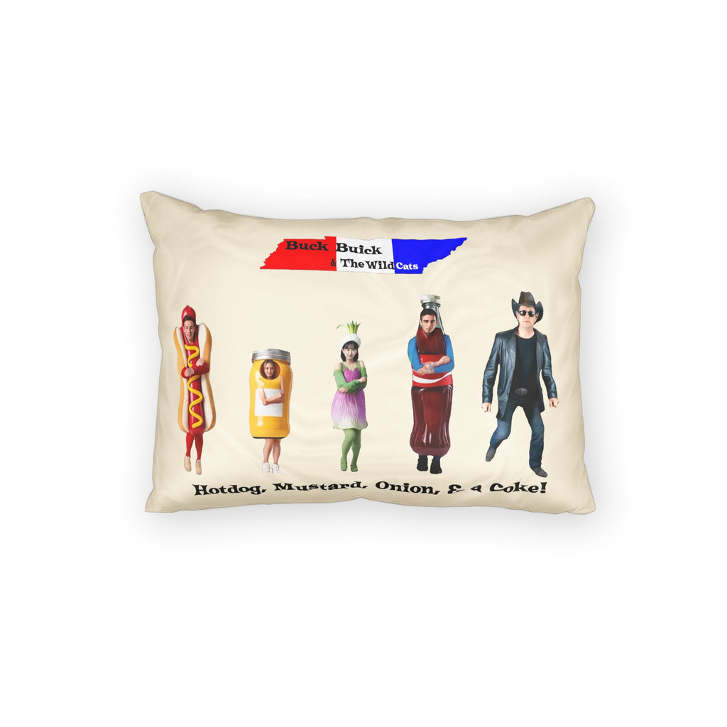 Hotdog, Mustard, Onion, & a Coke!! -  Cotton Pillow Sham