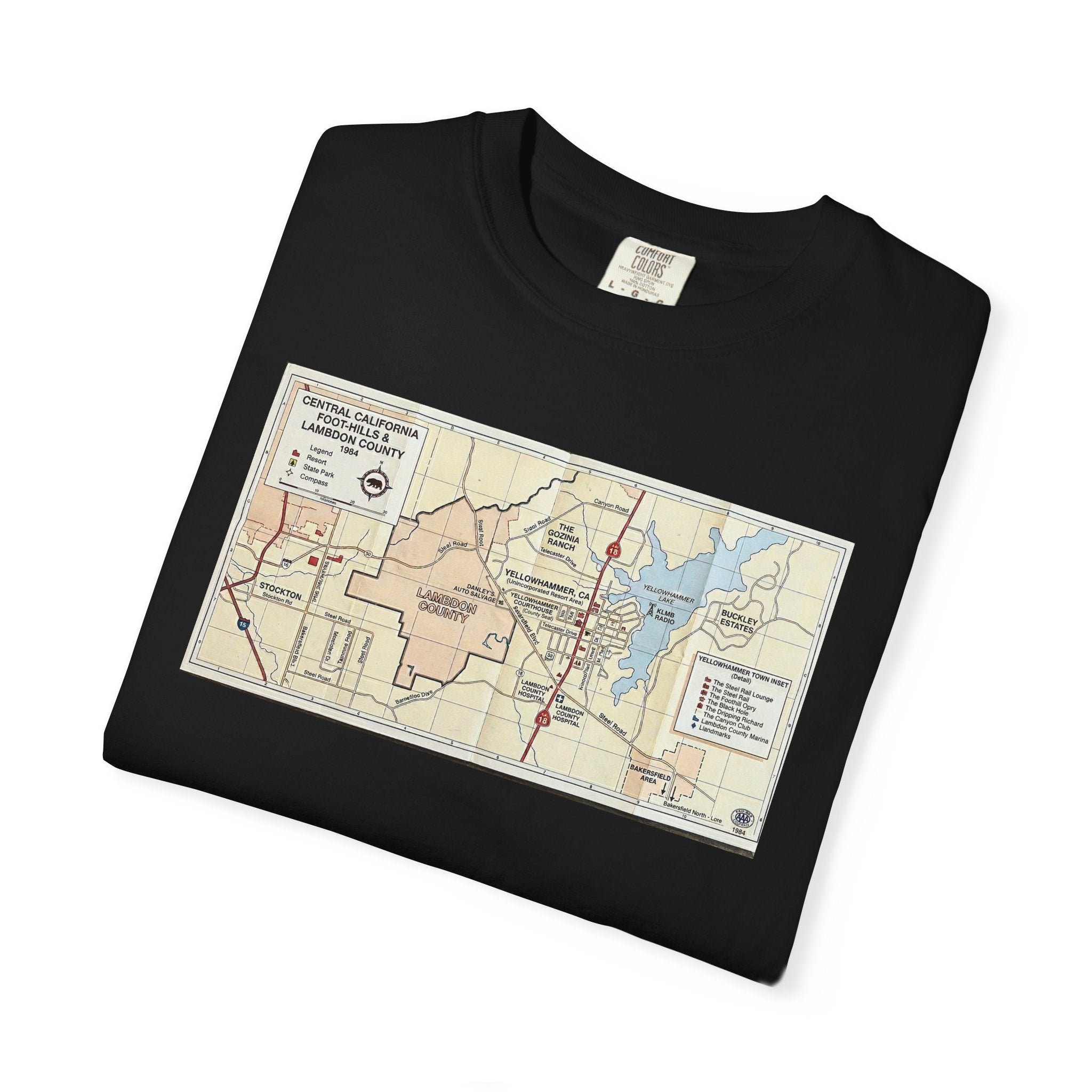 "Yellowhammer" - Lambdon County Map Tee