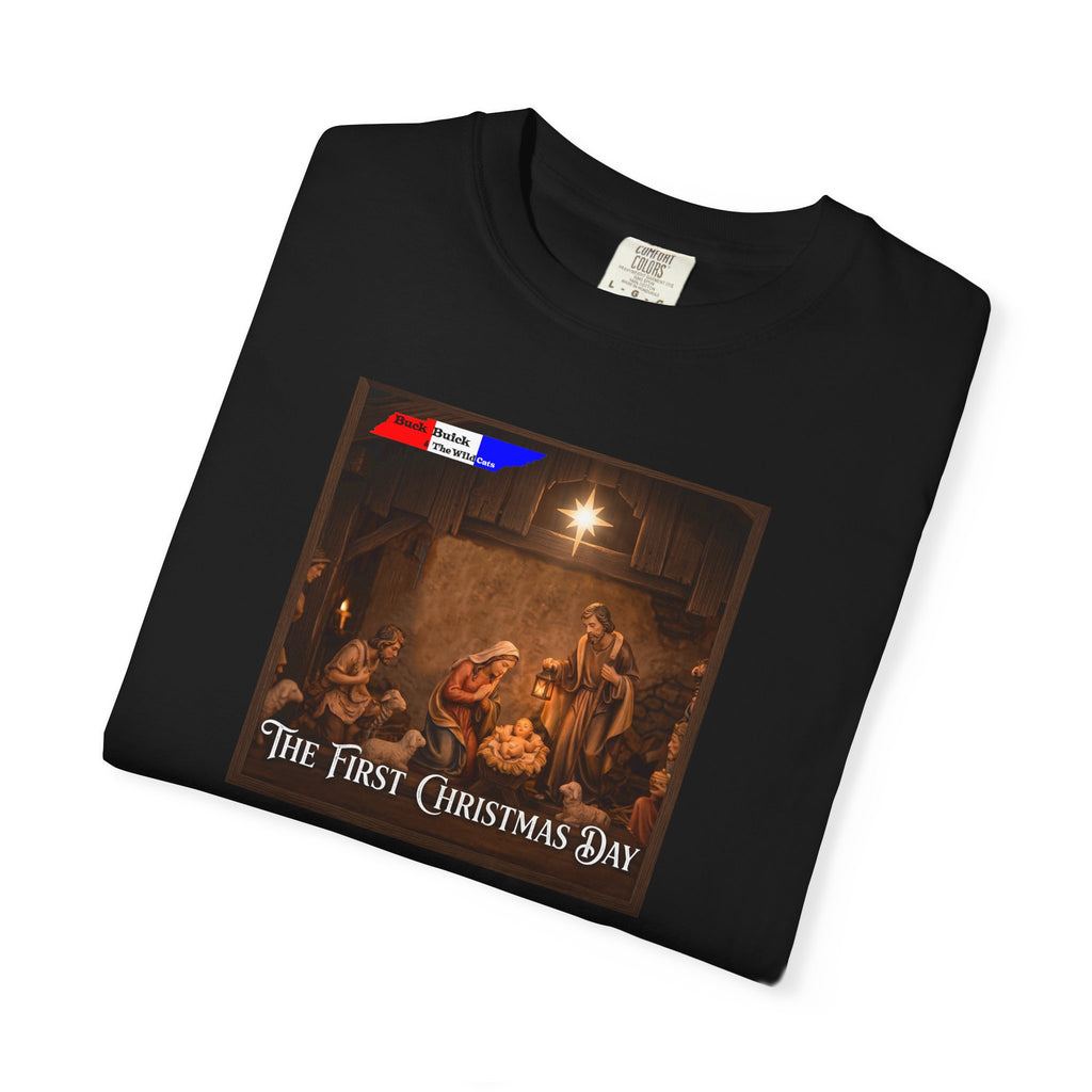 Buck Buick & The Wildcats — “The First Christmas Day” Holiday T-Shirt