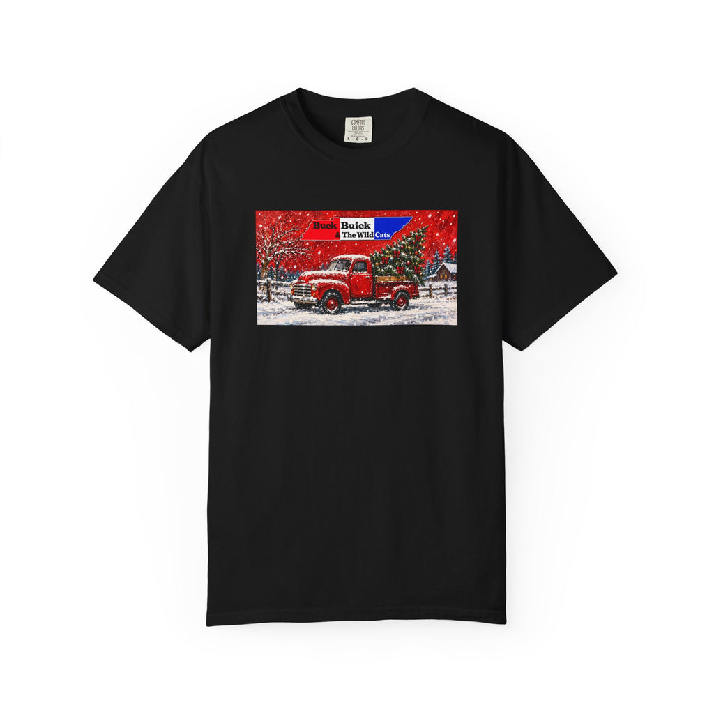 Buck Buick & The Wildcats – Holiday Truck Heavyweight Unisex Crew Tee