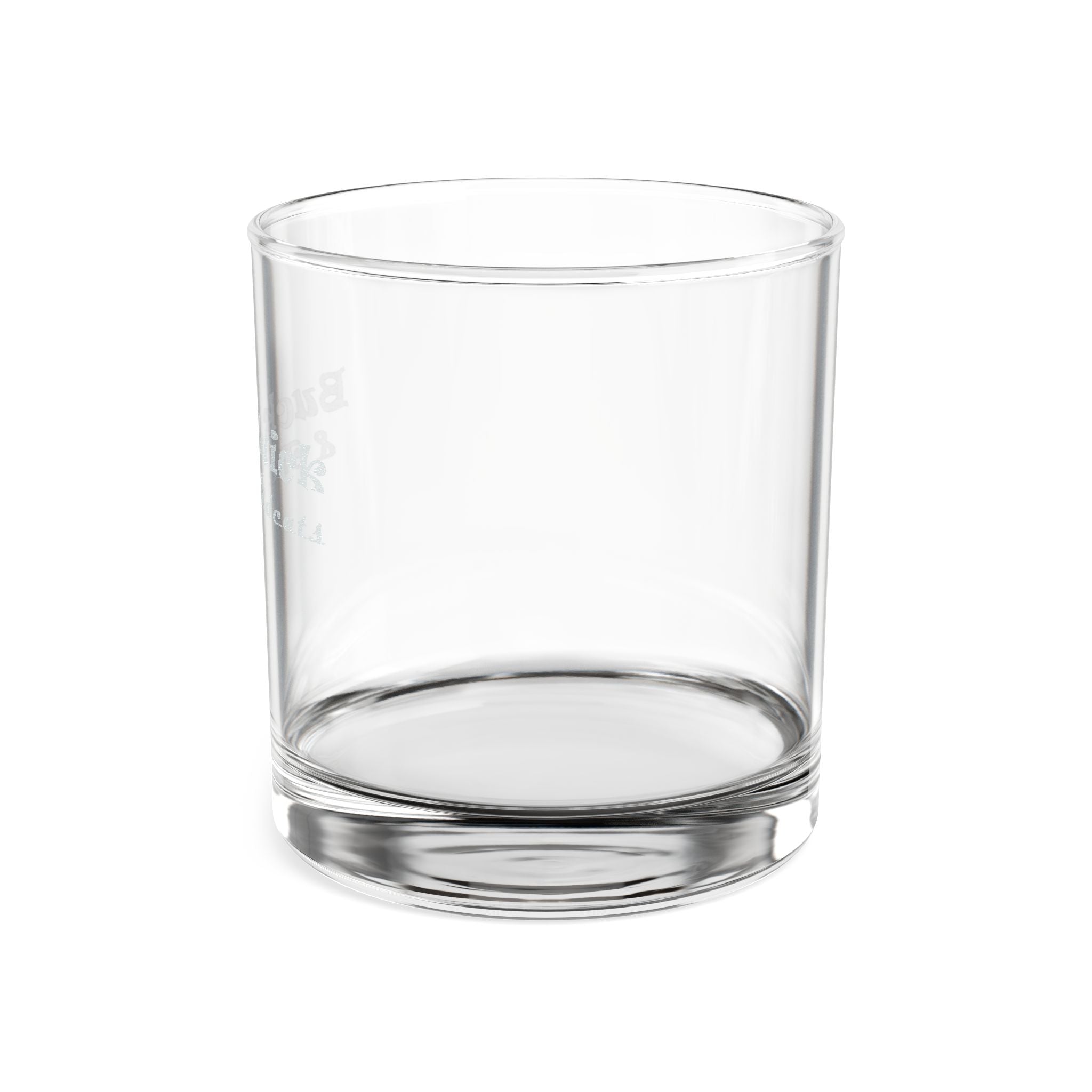 This Drink's On Me - Buck Buick & The Wildcats Engraved Retro logo on a Whiskey Glass, 10.5oz