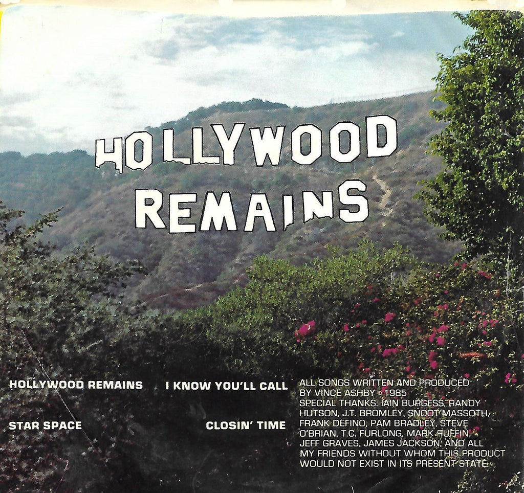 "Hollywood Remains" - V and The Me (Original 1986 7" Vinyl EP)