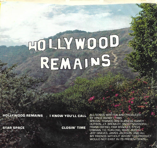 "Hollywood Remains" - V and The Me (Original 1986 7" Vinyl EP)