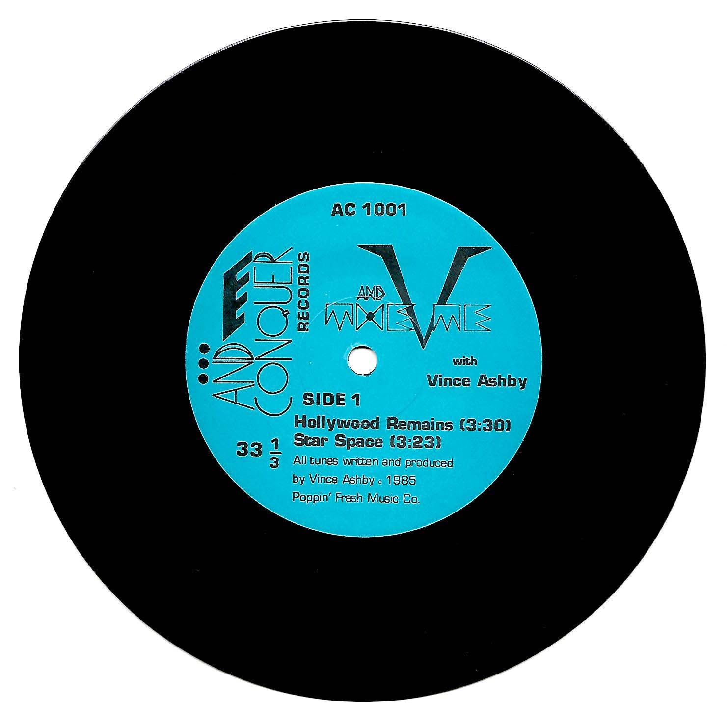 "Hollywood Remains" - V and The Me (Original 1986 7" Vinyl EP)